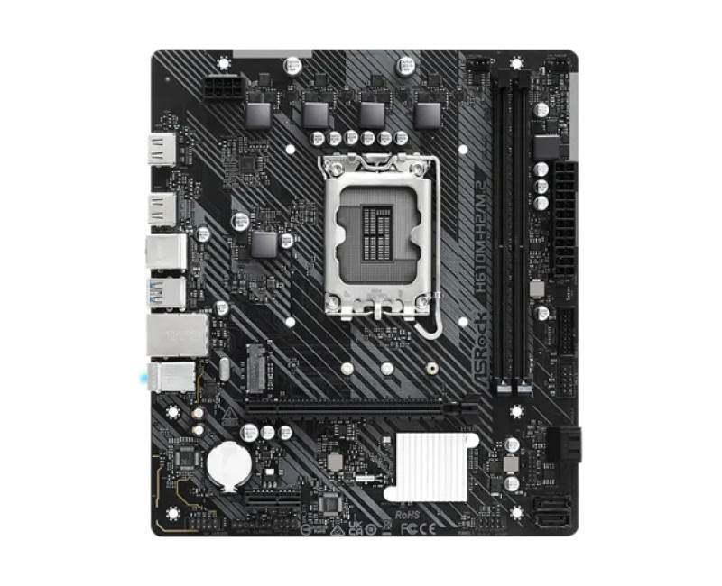 ASROCK H610M-H2/M.2 14th, 13th and 12th Gen mATX DDR4 Motherboard