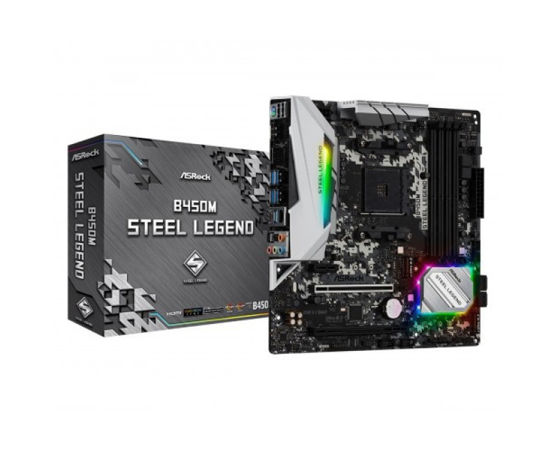 Asrock B450M Steel Legend AMD Micro-ATX Motherboard