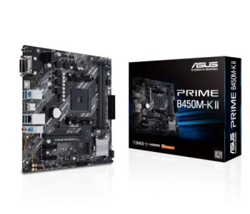 Asus PRIME B450M-K II DDR4 AMD AM4 micro ATX Motherboard