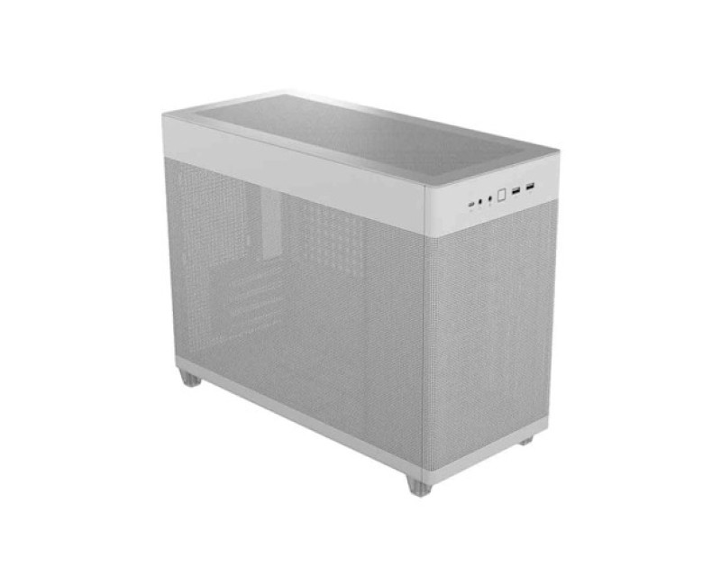 Asus Prime AP201 Mesh Mini Tower Micro-ATX Desktop Case (White)