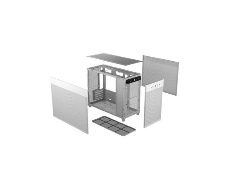 Asus Prime AP201 Mesh Mini Tower Micro-ATX Desktop Case (White)