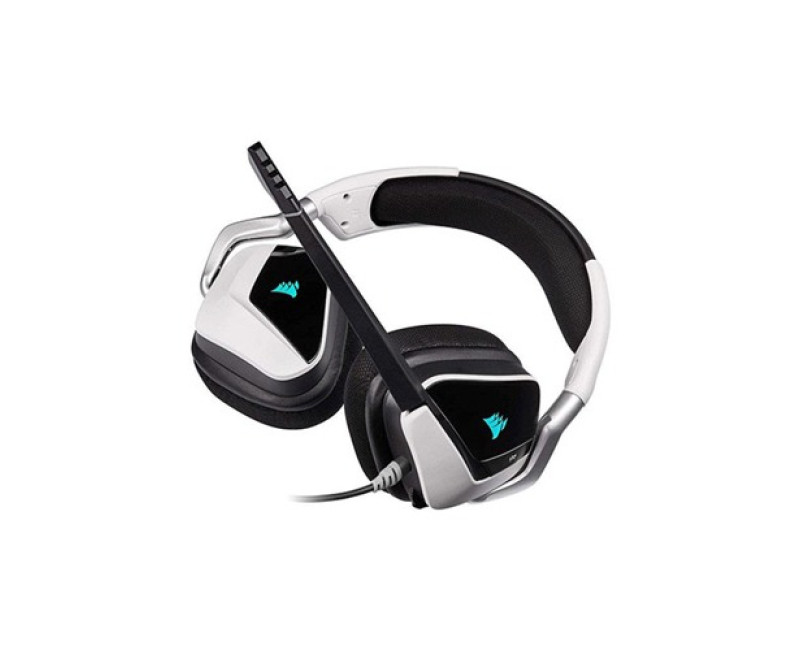 Corsair VOID RGB ELITE USB Premium Gaming Headset with 7.1 Surround Sound — White (AP)