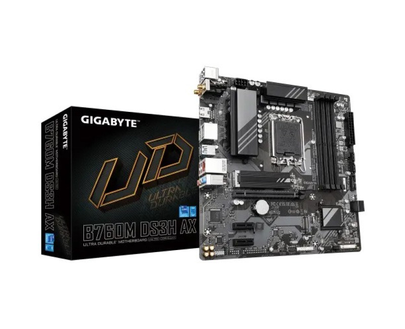GIGABYTE B760M DS3H AX mATX Motherboard