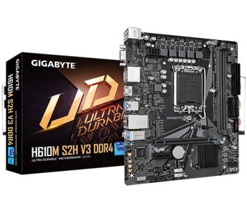 Gigabyte H610M S2H V3 DDR4 12th/13th/14th Gen Intel LGA1700 Socket Motherboard