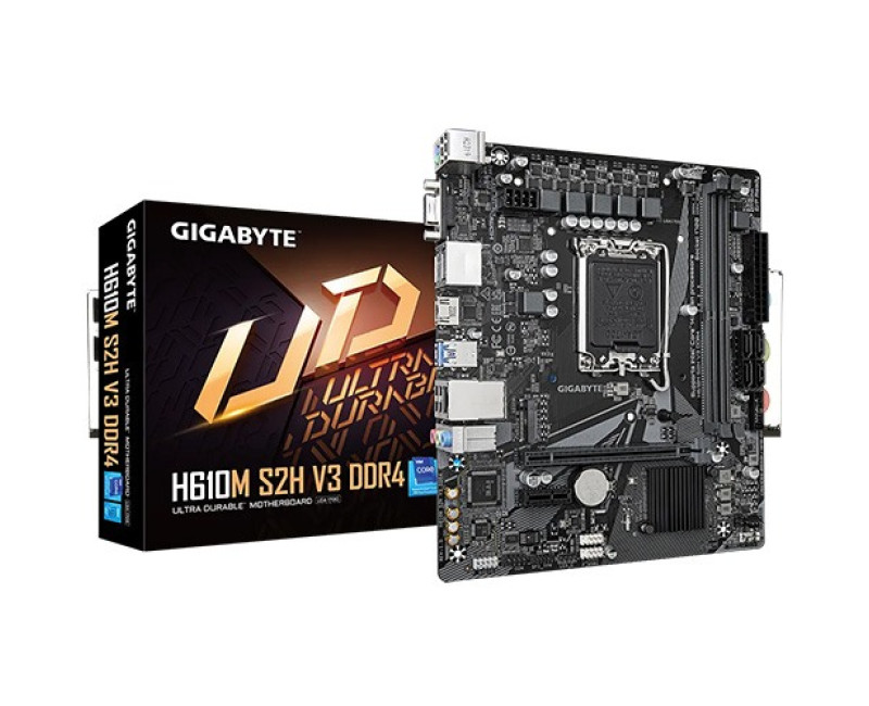 Gigabyte H610M S2H V3 DDR4 12th/13th/14th Gen Intel LGA1700 Socket Motherboard