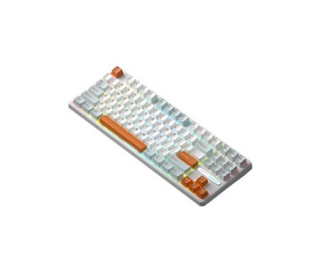 Monka 3087 Pro V2 Tri-Mode Mechanical Keyboard (White Orange)