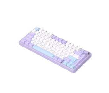 MONKA A75 Aluminum Tri-Mode Wireless Mechanical Keyboard (Purple)