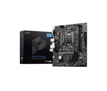 MSI H510M-A PRO 10th and 11th Gen Micro ATX Intel Motherboard