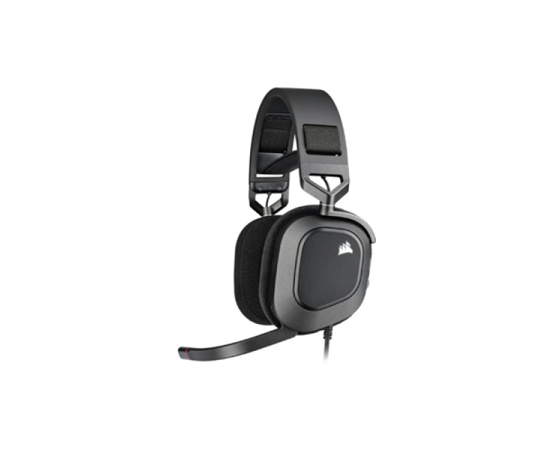 CORSAIR HS80 RGB CARBON GAMING USB WIRED HEADSET (BLACK)