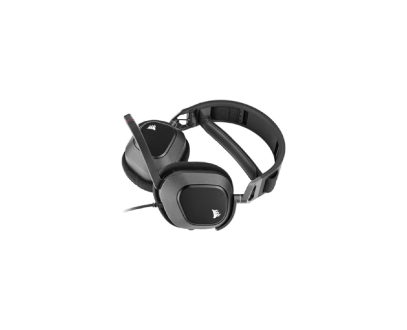 CORSAIR HS80 RGB CARBON GAMING USB WIRED HEADSET (BLACK)