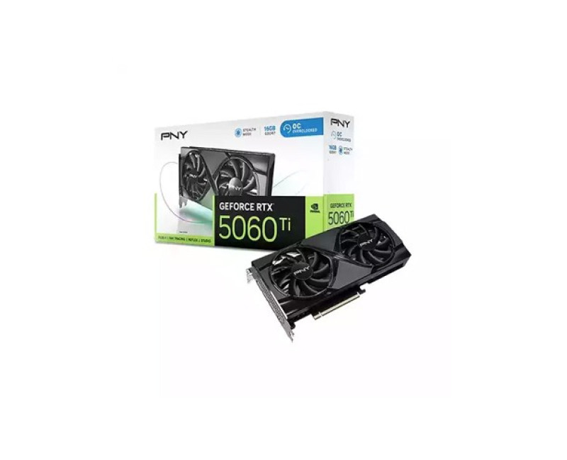 PNY GeForce RTX 5060 Ti 16GB OC Dual Fan GDDR7 Graphics Card